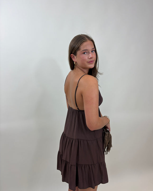  - Fien dress bruin - Your Style Fashion