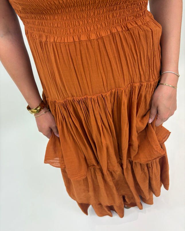  - Sophia dress terracotta - Your Style Fashion