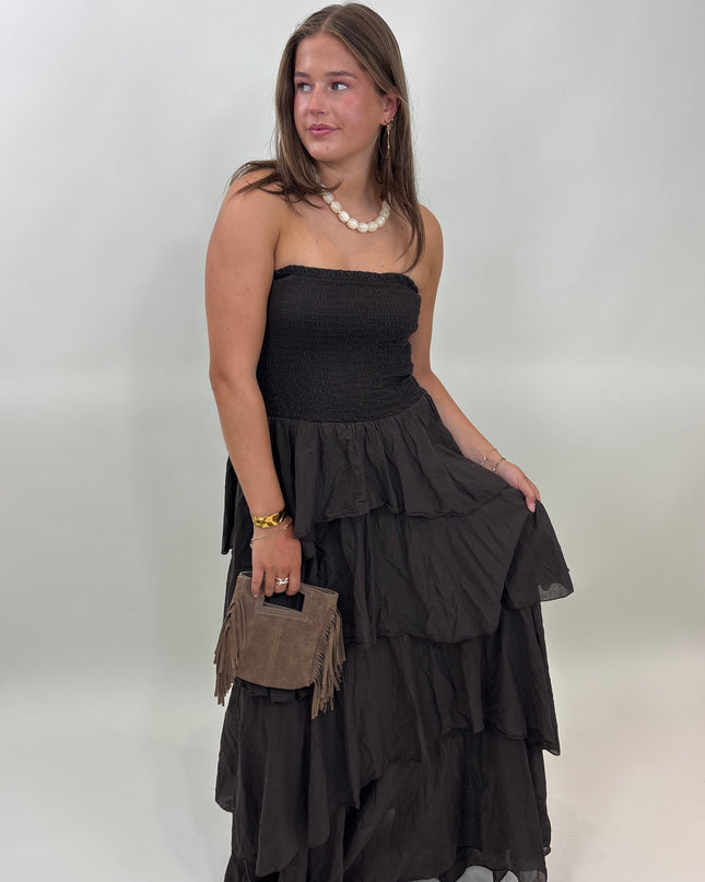  - Sophia dress bruin - Your Style Fashion