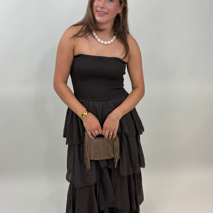 Sophia dress bruin