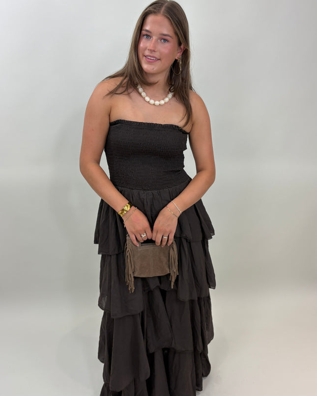 - Sophia dress bruin - Your Style Fashion