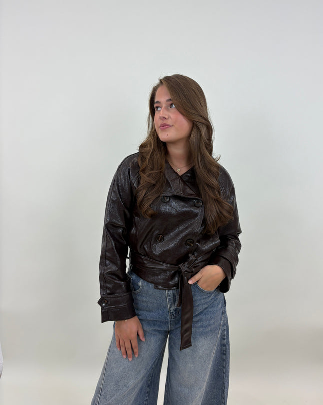  - Flo jacket bruin - Your Style Fashion