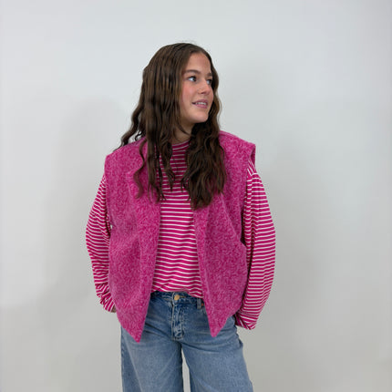  - Eva longsleeve roze - Your Style Fashion