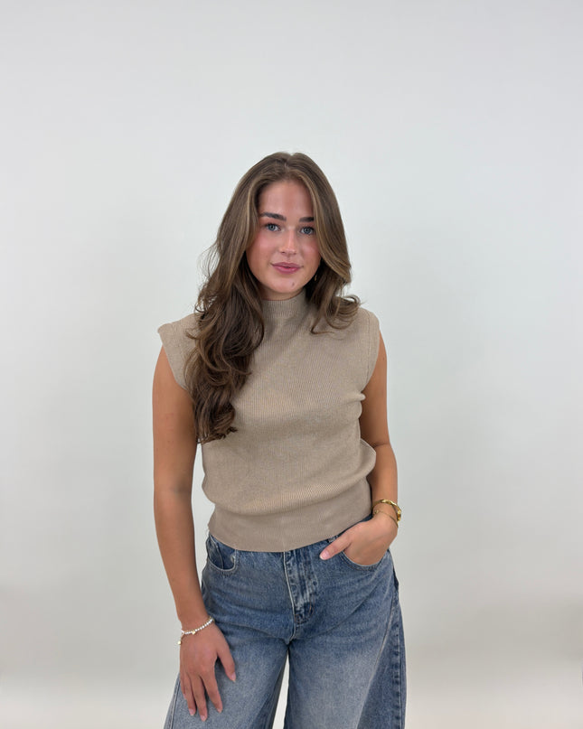  - Milou top beige - Your Style Fashion