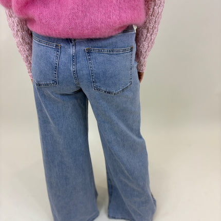  - Queen Hearts wide leg blauw - Your Style Fashion