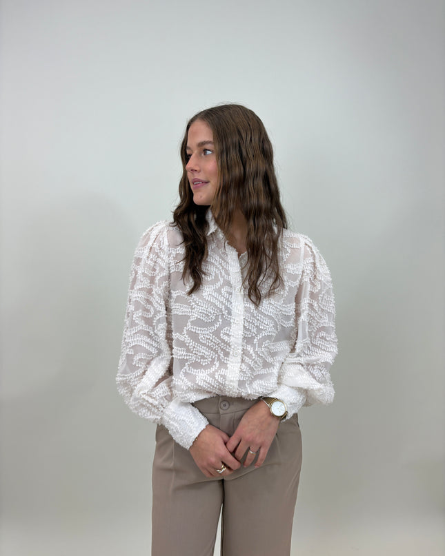  - Isabella blouse off-white - Your Style Fashion