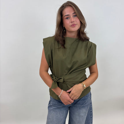  - Britt top green - Your Style Fashion