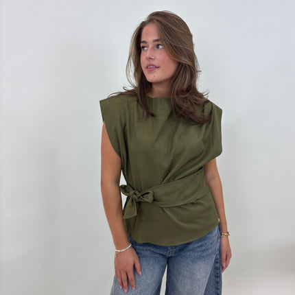  - Britt top green - Your Style Fashion
