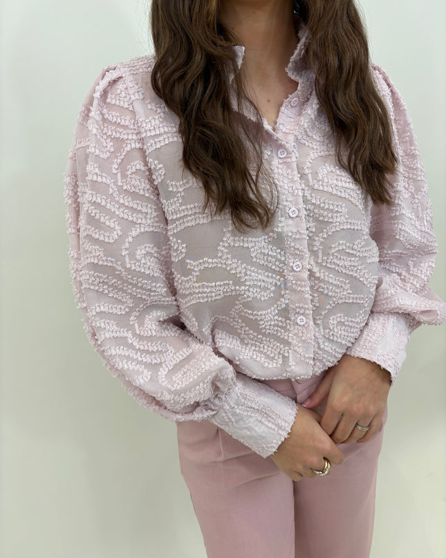  - Isabella blouse lichtroze - Your Style Fashion