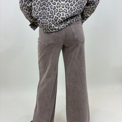  - Redial wide leg taupe - Your Style Fashion