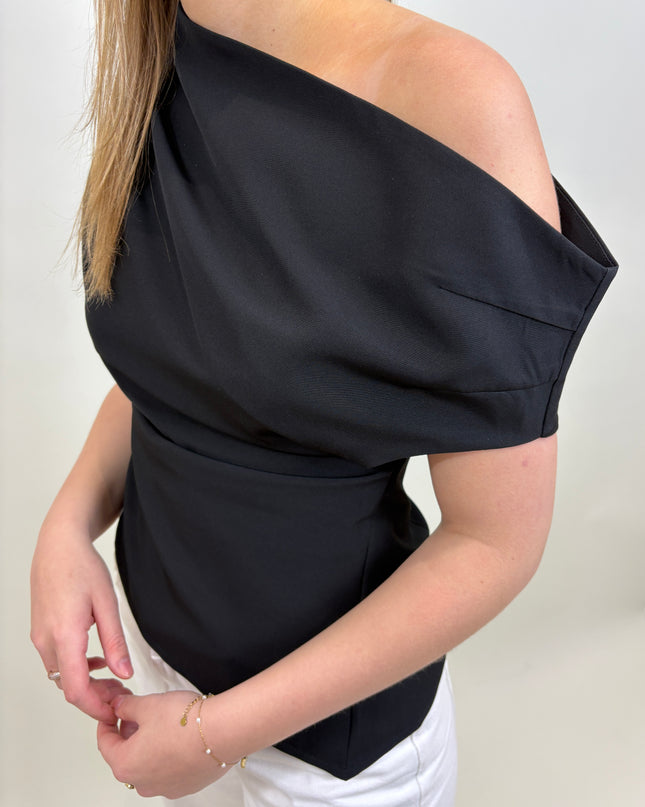  - Lieke off-shoulder zwart - Your Style Fashion