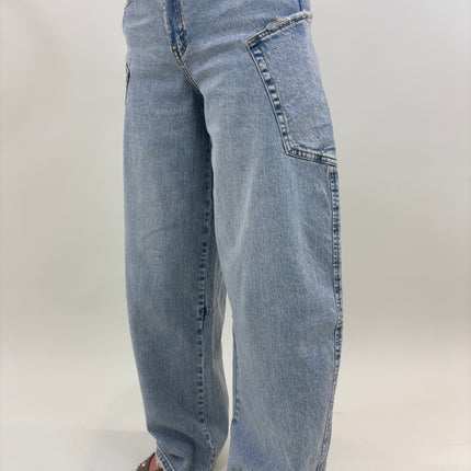  - Lichtblauw balloon jeans met zak | Queen hearts - Your Style Fashion