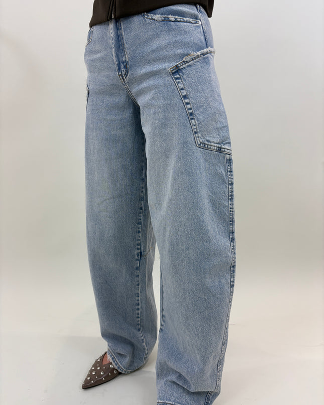  - Lichtblauw balloon jeans met zak | Queen hearts - Your Style Fashion