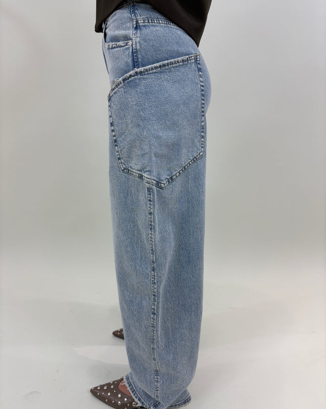  - Lichtblauw balloon jeans met zak | Queen hearts - Your Style Fashion