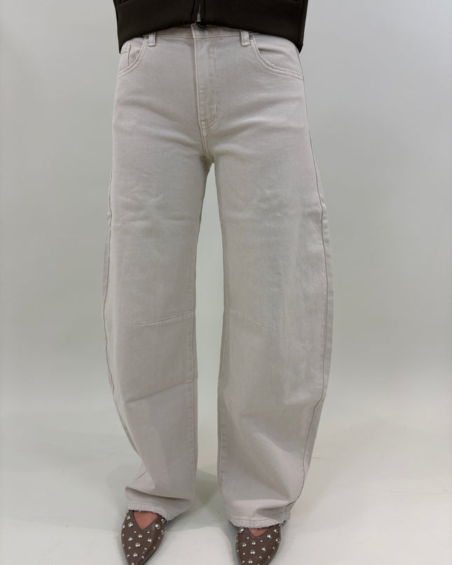  - Balloon jeans beige | Queen Hearts - Your Style Fashion