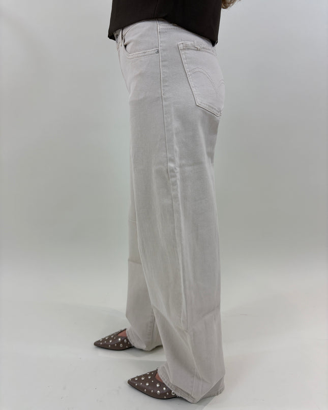  - Balloon jeans beige | Queen Hearts - Your Style Fashion