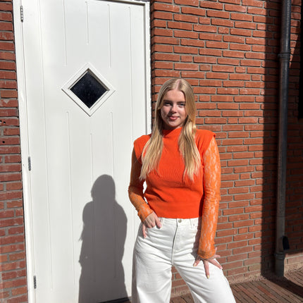  - Milou top oranje - Your Style Fashion