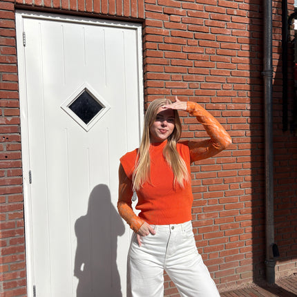  - Milou top oranje - Your Style Fashion