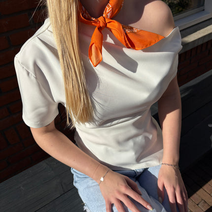  - Lieke off shoulder wit - Your Style Fashion