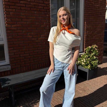  - Lieke off shoulder wit - Your Style Fashion