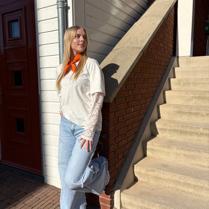  - Hanna longsleeve wit - Your Style Fashion