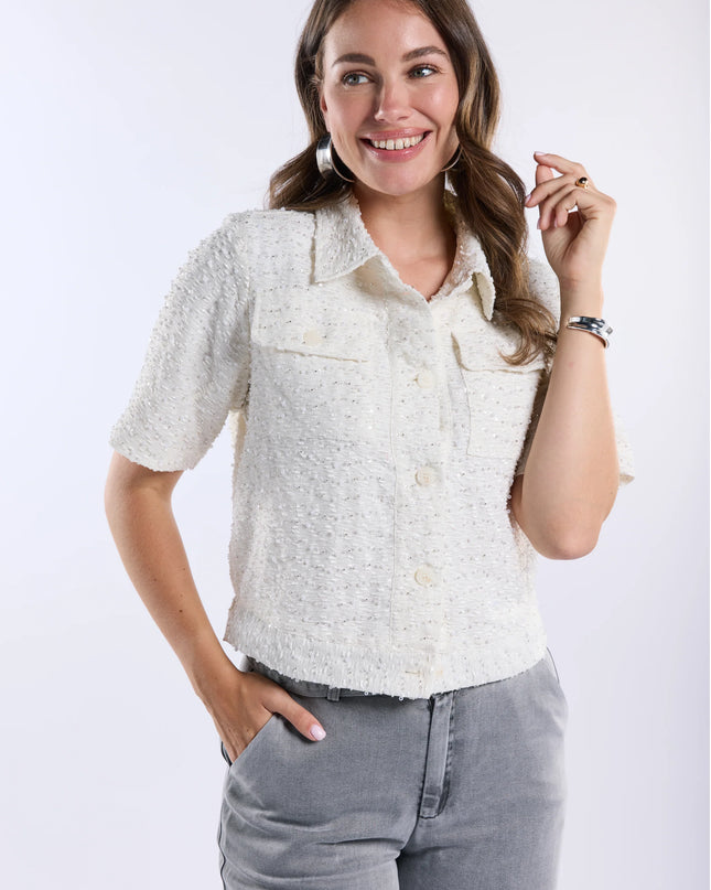  - Lourdes Jacket Off-white | Freebird - Your Style Fashion