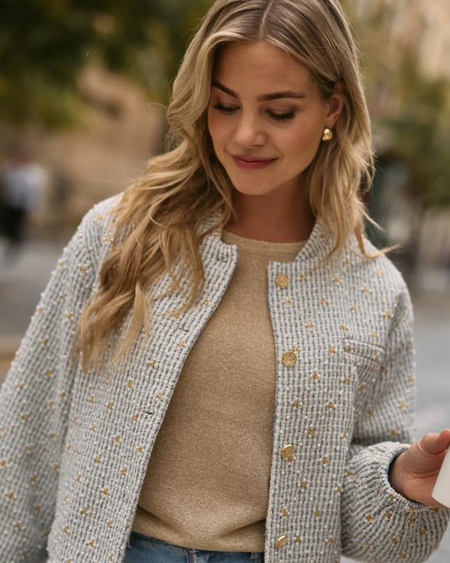  - Lola Jas Wit/Blauw | Freebird - Your Style Fashion