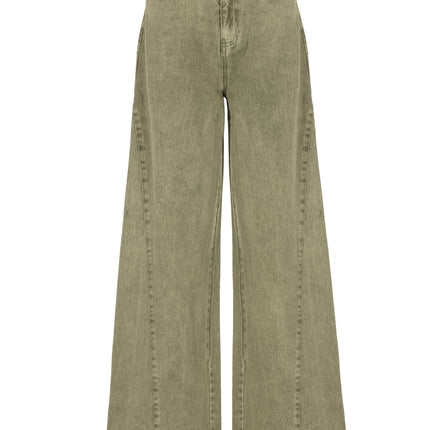  - Melody Broek Olive Green | Freebird - Your Style Fashion