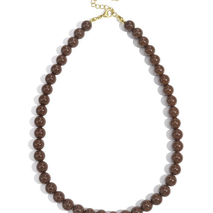 Parelketting klein Bruin