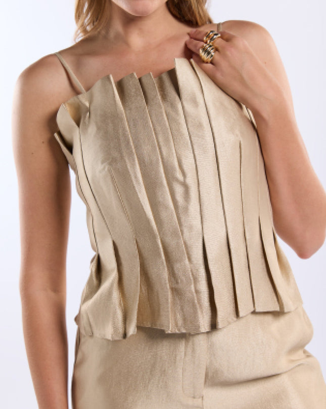  - Talifa Top Gold | Freebird - Your Style Fashion